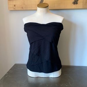 WHBM strapless black top
